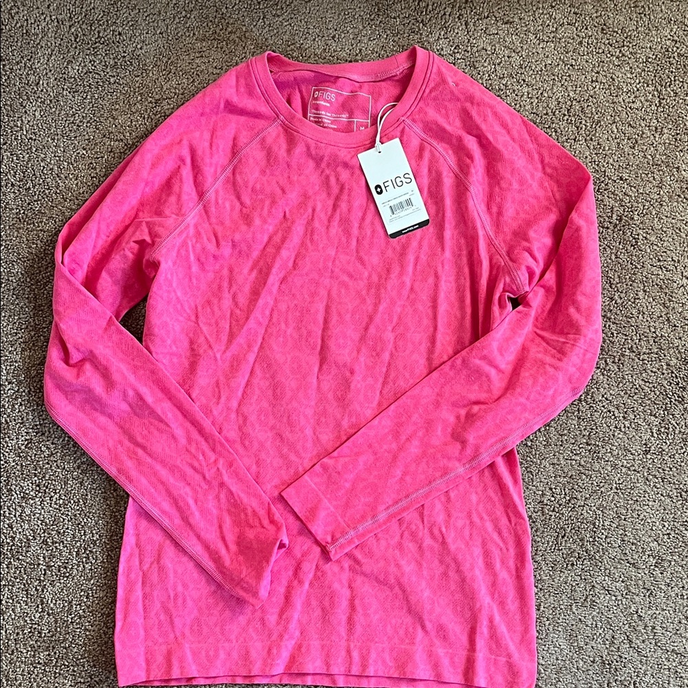 Figs Seamless Breast cancer pink top